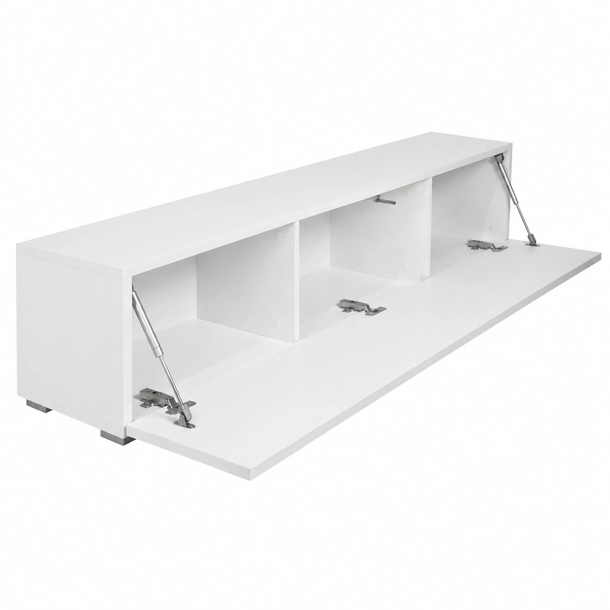 Meuble TV, coloris blanc, pour le salon