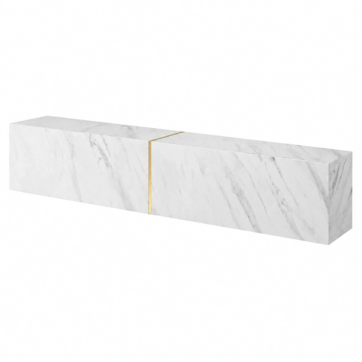 Armoire, coloris blanc et doré, pour la chambre