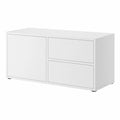 Meuble TV, avec tiroirs, avec portes, coloris blanc, pour le salon