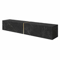 Armoire, coloris noir et doré, pour la chambre