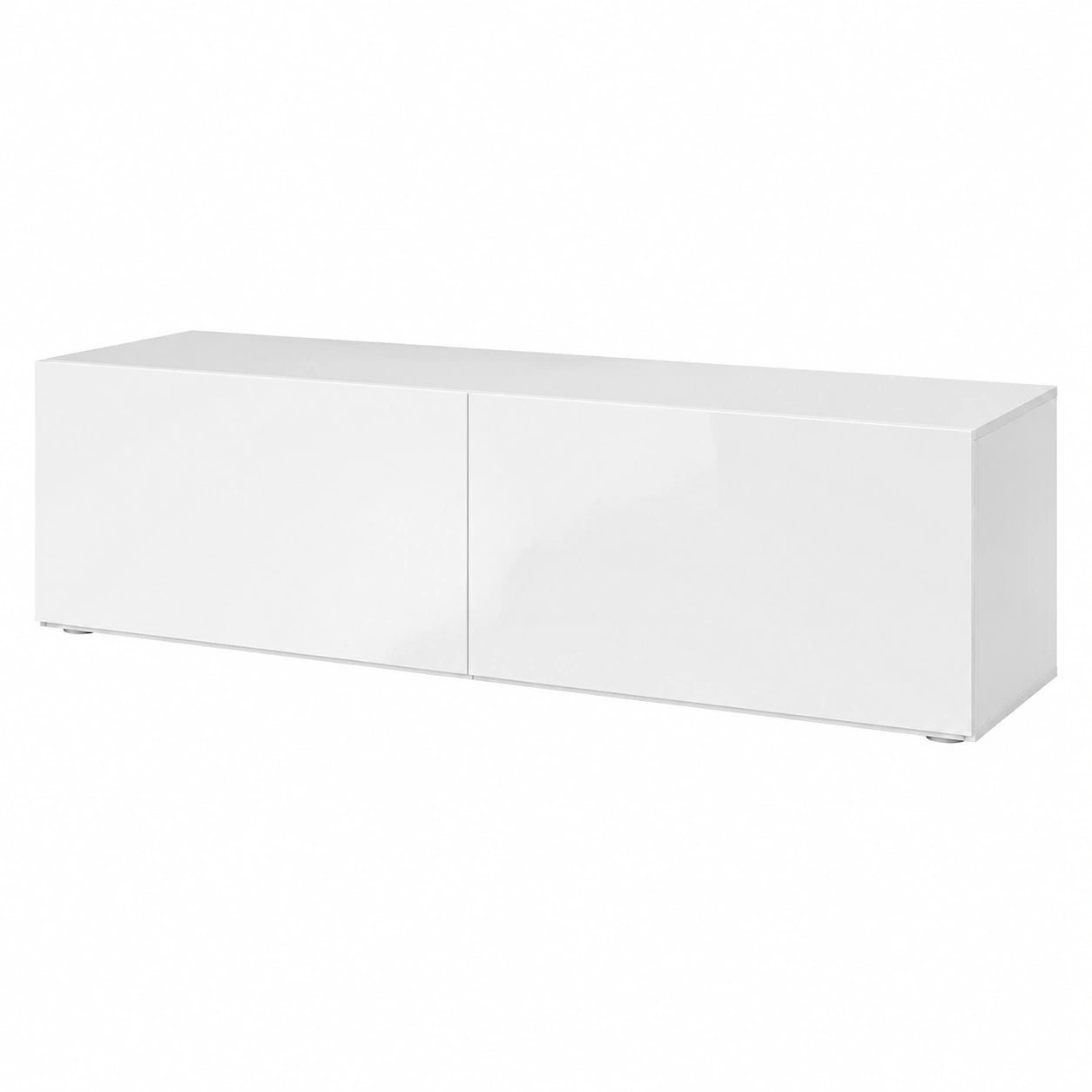 Meuble TV, coloris blanc, 140 x 40 x 30 cm, pour le salon